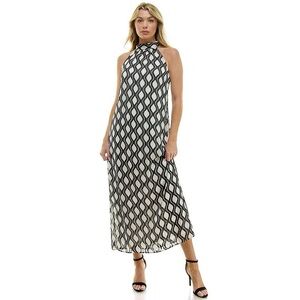 Women's Luxology Keyhole Back Halter Maxi Dress